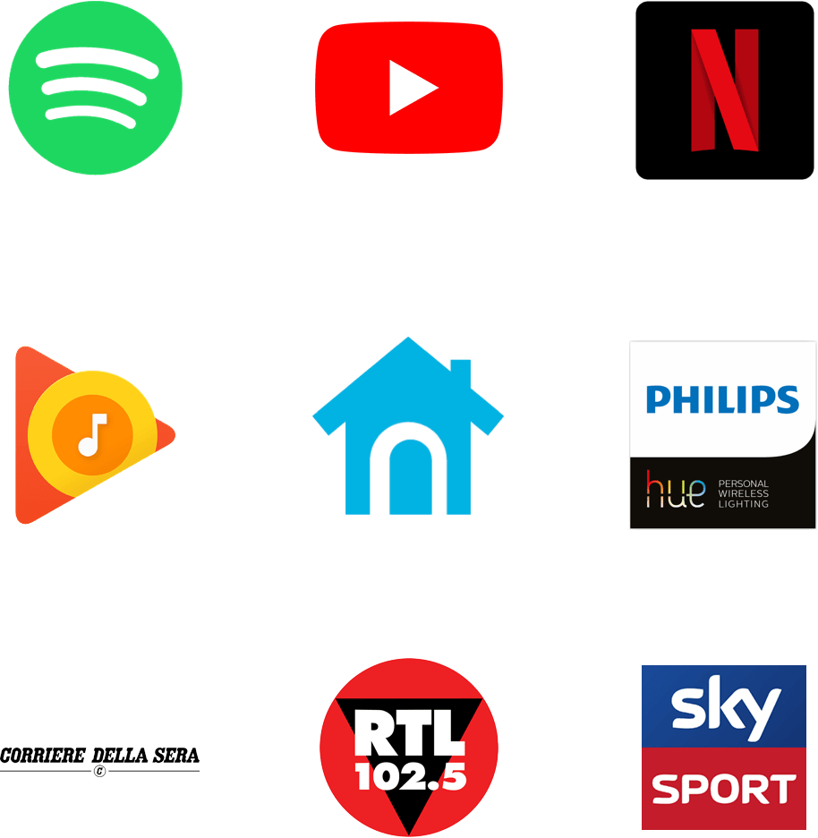 É compatibile con i servizi e prodotti che adori.